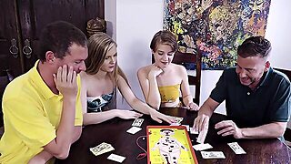 Blondes And Big Boobs In A Wild Foursome Orgy