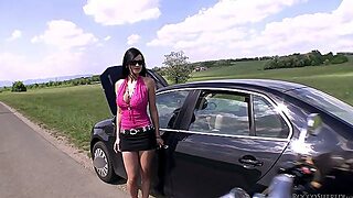 Hungarian Nympho Abbie Cat Rides Massive Black Cock Of Horny Biker