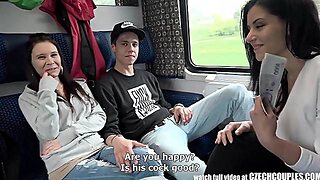 Foursome Copulation In Public Train