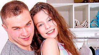 Slim And Miniature Brunette Sofi Smile Screwed In The Cowgirl Pose