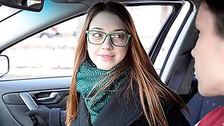 Slutty Girlfriend In Glasses Alita Angel Cheats With A Lusty Boss