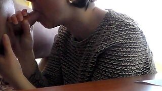 She Sucked Until He Cums In Her Mouth