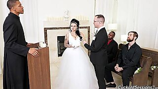 Groom Watches His Bbw Bride Banged By Others On The Wedding Day