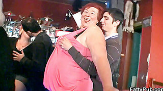 Ginormous Globes Plus-Size Have Fun In The Bar