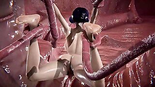 Lady Bug Is Permeated By Muddy Tentacles [Full Video] 8M