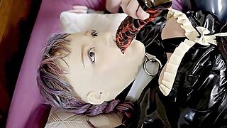 Miss Maskerade-Safp Collab-Longest Latex Movie Silicone Damsel And Restrain Bondage Training In Full