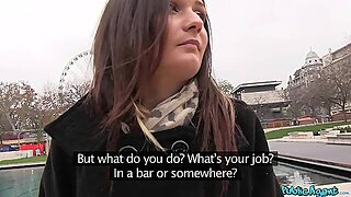 Brunette Teen Wants Cash For Sex - Anina Doublei Gives Head