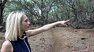 Beautiful Blonde Stranger Sky Pierce Pissing For The Camera