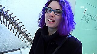 Violet With Shaved Pussy And Natural Tits Getting Fucked