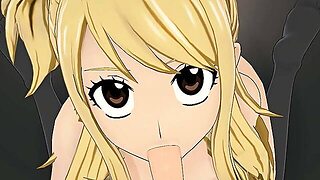 Fairy Tail Lucy Blowjob And Sex