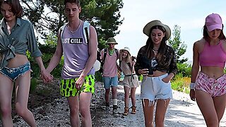 Outdoors Video Of Perfect Group Sex With Adorable Elise Moon