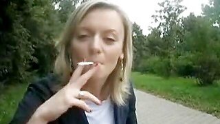 Smoking, Femdom, Beauty, Outdoor