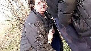 My Grandma Gives Me A Blow Job In A Park!