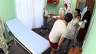 Sexy Nurse Extracts Sperm Sample