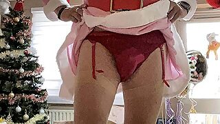 Xmas Elf Costume Wank 