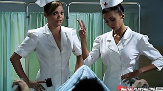 Great Threesome Sex Scene With 2 Slutty Nurses - Shay Jordan