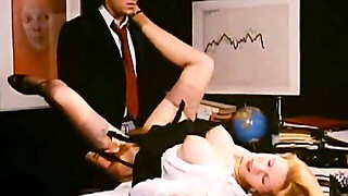Office, Vintage, Blonde, Milf