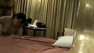 Raunchy Stud Fucks His Arab Girlfriend Doggy Style Position On A Hidden Camera
