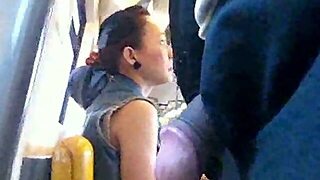 Jerking Off My Brown Cock On Public In The Bus Close To Hot Chick