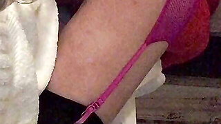 Sissy Crossdresser Husband New Toy.