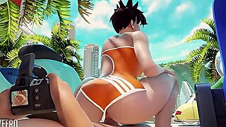 Cartoon, Beach, Car, Amateur