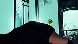 After Meeting A Monster, The Brunette Went Crazy And Decided To Fuck The Guy. 3D Animation Horror