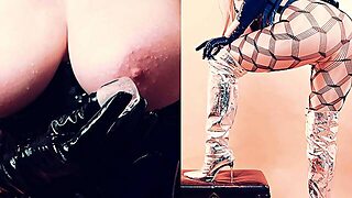 Pussy Play Sweet Milf Loves Stockings And Pvc Fetish Clothes! Arya Grander