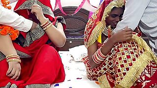 Two Husbands Fucked Their Wives Together On The Wedding Night! Group Sex Full Movie