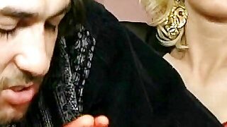 Slutty Blonde German Chick Fucked Hard While Wearing Red Lingerie