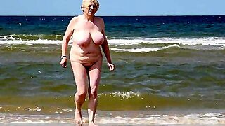 Regala A Su Esposa, Playa Granny, Tetas Enormes Playa
