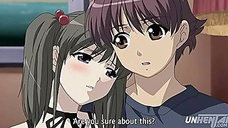 Anime - Breasty Cousin Lets Me Touch Her Giant Boobs And Gets Lascivious [Uncensored] [Subtitled]