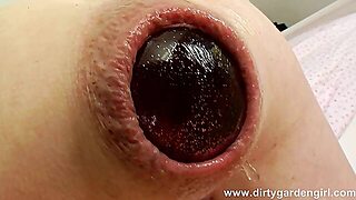 Insertion, Solo, Anal, Brunette