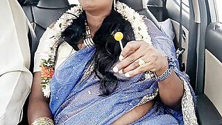 Indian Car Sex Telugu Dirty Talks.car Driver Try To Fuck Telugu Saree Aunty.