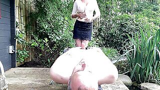 Facesitting Outside, I Will Give You My Golden Nectar