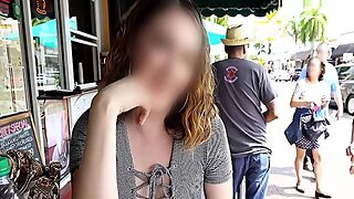 Hot Latina Kitty Rides A Big Cock In Public For Some Extra Cash