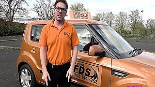 Sexy Cherry Kiss Fucks Horny Soldier In Her Taxi