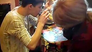 Roken, Stiefmoeder, Russisch, Oud En Jong (18+)