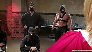 Supergirl`s Holes Used To Pleasure Lowly Thugs