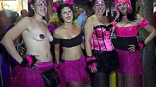 Raunchy Contest Sluts Beer Bottle Pussy Popping