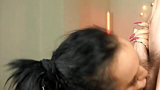 Beurette Bave Et Crache Sur Sa Bite En Gorge Profonde