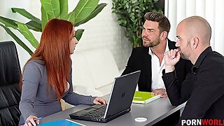 Spanish Babe, Secretary, Spanish, Office