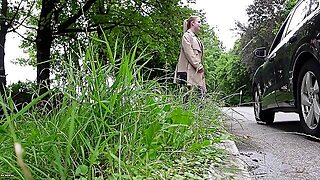 Немецкое, Глубокая Глотка, На Природе, В Чулках