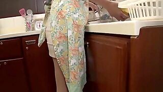 Steamy Hot Milf Nailed In The Kitchen