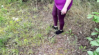 Strip Naked In The Truck Parking Lot To Slap Tits