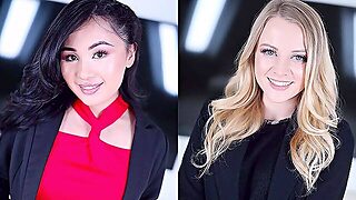 Bank Tellers Phoebe Kalib And Paris White Give Blowjobs