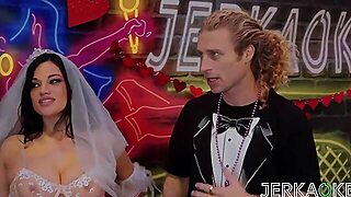 Jerkaoke - Sexy Bride Gets Fucked By Stranger