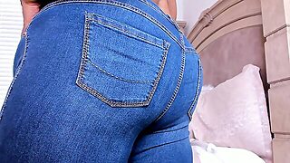 Fetish Friday : Jeans/Denim Putting On A Pair Of Denim Jeans For The First Time In Awhile. Watch Me 