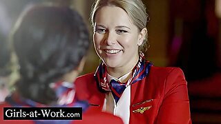 Stewardess, Uniform, Cute, Dogging