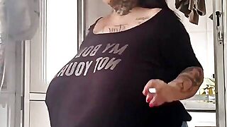 Saggy Tits, Smoking, Bbw, Latina