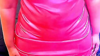 Fantasy Roleplay Between Amma And Stepson In Pink Satin Nighty